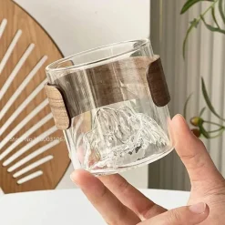 Hitzebeständiges Guanshan-Kaffeetassen-Set im Vintage-Stil – elegantes Trinkgeschirr aus Glas