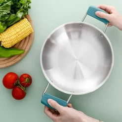 Hitzebeständiges Kochgeschirr-Griffset aus Silikon – 2er-Pack