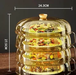 Hitzeschutz-Lebensmittelabdeckung - Stapelbarer Küchenschutz