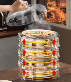 Hitzeschutz-Lebensmittelabdeckung - Stapelbarer Küchenschutz