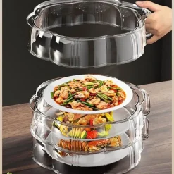 Hitzeschutz-Lebensmittelabdeckung - Stapelbarer Küchenschutz