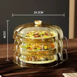 Hitzeschutz-Lebensmittelabdeckung - Stapelbarer Küchenschutz