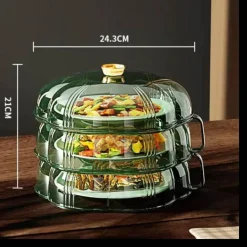 Hitzeschutz-Lebensmittelabdeckung - Stapelbarer Küchenschutz