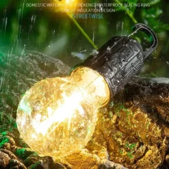 Hängende Glühlampen - Dekorative Außenbeleuchtung