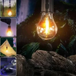 Hängende Glühlampen - Dekorative Außenbeleuchtung