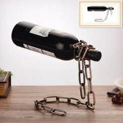 Hängender Weinhalter - Magisches Weinregal aus Metall