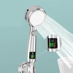 Hochdruck-Duschkopf - Regenduschkopf mit Temperaturanzeige