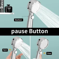 Hochdruck-Duschkopf - Regenduschkopf mit Temperaturanzeige