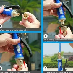 Hochdruck-Schlauchdüse – verstellbare Wasserpistole