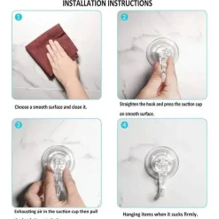 Hochleistungs-Saughaken – Ultra Grip-Wand-Organizer für den Heimgebrauch