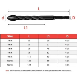 Hochleistungs-Sechskantbohrer-Set – Ultimatives Kreuzbohrer-Werkzeug