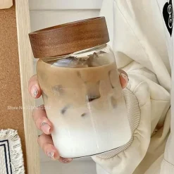 Hochtemperaturbeständige Teetasse aus Glas mit Deckel – versiegelter Kaffeebecher