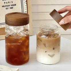 Hochtemperaturbeständige Teetasse aus Glas mit Deckel – versiegelter Kaffeebecher