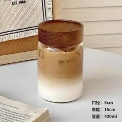 Hochtemperaturbeständige Teetasse aus Glas mit Deckel – versiegelter Kaffeebecher