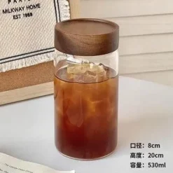 Hochtemperaturbeständige Teetasse aus Glas mit Deckel – versiegelter Kaffeebecher