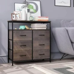 Hohes Mid-Century Sideboard – Modernes skandinavisches Design