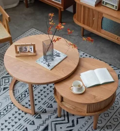 Holz 2 Ruhe Kaffee Beistelltisch Beistelltische