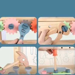 Holzwerkzeug-Spielset – Pädagogisches Werkstatt-Spielset für Kinder