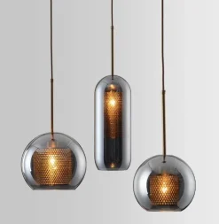 Honeycomb Pendant Light - Elegant Hanging Bulb Fixture