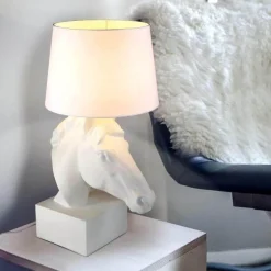 Horse Head Desk Lamp - Unique Equestrian Home Decor