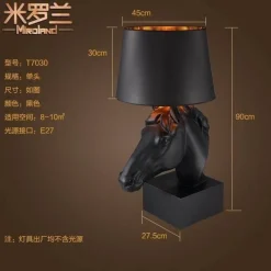 Horse Head Desk Lamp - Unique Equestrian Home Decor