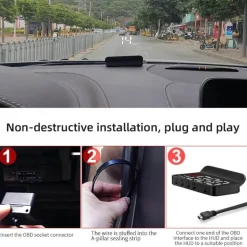 HUD-Windschutzscheiben-Tachometer – Digitales Head-Up-Display