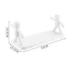 Human Figure Wall Shelf - Punch-Free Bathroom Organizer