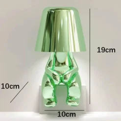 Humanoide Harz-Touch-Lampe - Buntes süßes Nachtlicht