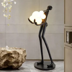 Humanoide Skulptur Stehlampe - Moderne Kunst Design Beleuchtung