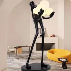 Humanoide Skulptur Stehlampe - Moderne Kunst Design Beleuchtung