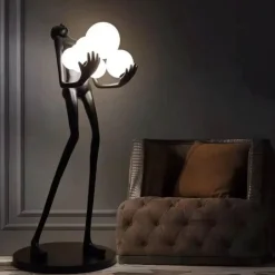 Humanoide Skulptur Stehlampe - Moderne Kunst Design Beleuchtung