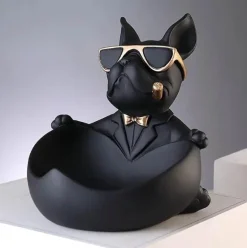Hundestatue aus Kunstharz – einzigartige Wohndekoration, Skulptur, Geschenk für Hundeliebhaber