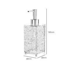 Ice Pattern Soap Dispenser - Decorative Bathroom Accessory