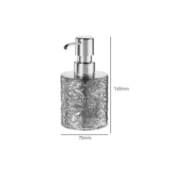 Ice Pattern Soap Dispenser - Decorative Bathroom Accessory