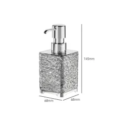 Ice Pattern Soap Dispenser - Decorative Bathroom Accessory