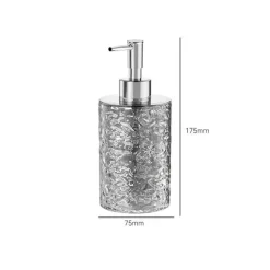 Ice Pattern Soap Dispenser - Decorative Bathroom Accessory