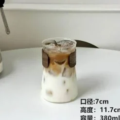 Iced Latte Coffee Tumbler - Vielseitiger Heiß-/Kaltgetränkebecher aus Glas