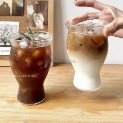 Iced Latte Glas Kaffeetasse - Klarer Saftbecher
