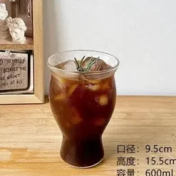 Iced Latte Glas Kaffeetasse - Klarer Saftbecher