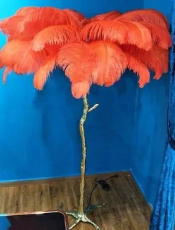 Icelandic Feather Tree Lamp - Elegant Home Decor Accent