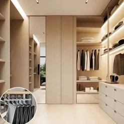 6-in-1 drehbarer Hosenbügel – Platzsparender Hosen-Organizer