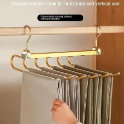 6-in-1 drehbarer Hosenbügel – Platzsparender Hosen-Organizer