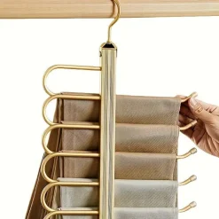 6-in-1 drehbarer Hosenbügel – Platzsparender Hosen-Organizer