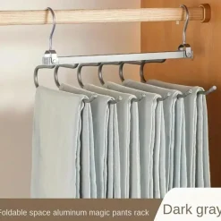 6-in-1 drehbarer Hosenbügel – Platzsparender Hosen-Organizer