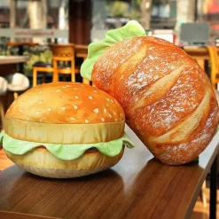 2-in-1 Hamburger Kissen Sitzkissen - Bequemes multifunktionales Stuhlzubehör