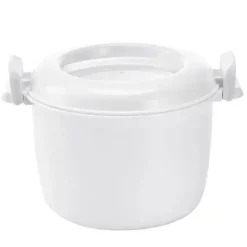 6-in-1 Mikrowellen-Kochtopf - Dampfgarer für Reis, Nudeln, Suppe, Gemüse