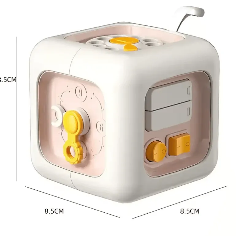 6-in-1 Montessori Busy Cube – Pädagogisches Sensorikspielzeug für Kleinkinder
