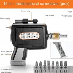 16-in-1 Ratchet Screwdriver Set - Multi-Tool Essentials for Repair and DIY