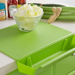2in1 Schneidebrett mit seitlicher Ablage - Kreatives Küchengerät