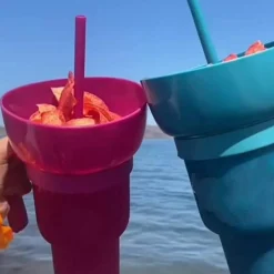 2-in-1 Snack- und Getränkehalter Cup